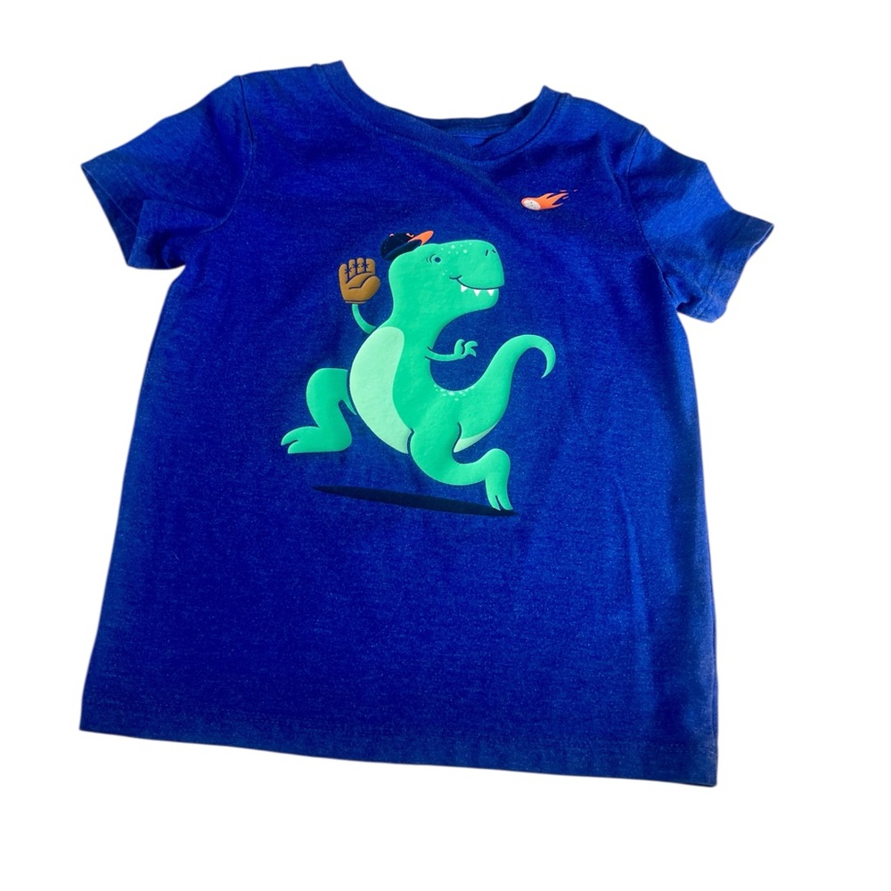 Cat & Jack Boys T-Shirt – Size 3T – Baseball Dinosaur Graphic Tee - Picture 5 of 5